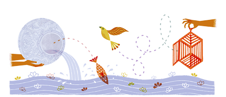Songkran Doodle von Google