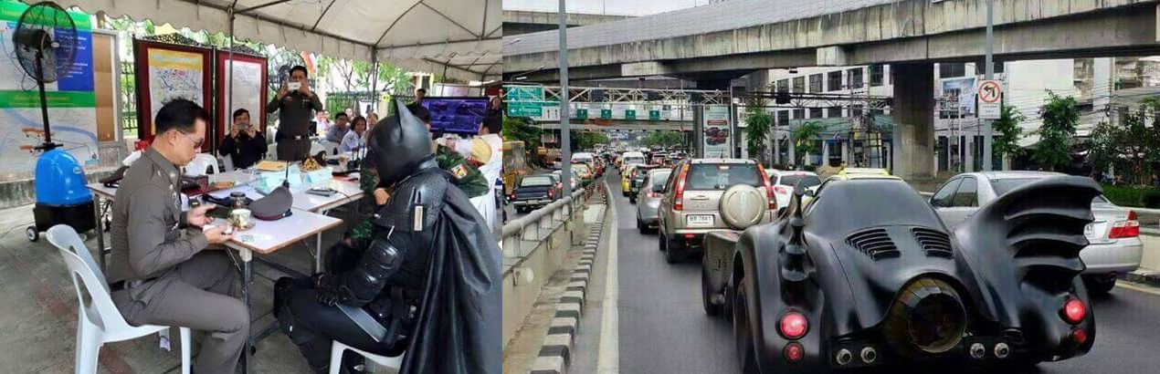 Batman auf dem Polizeirevier
